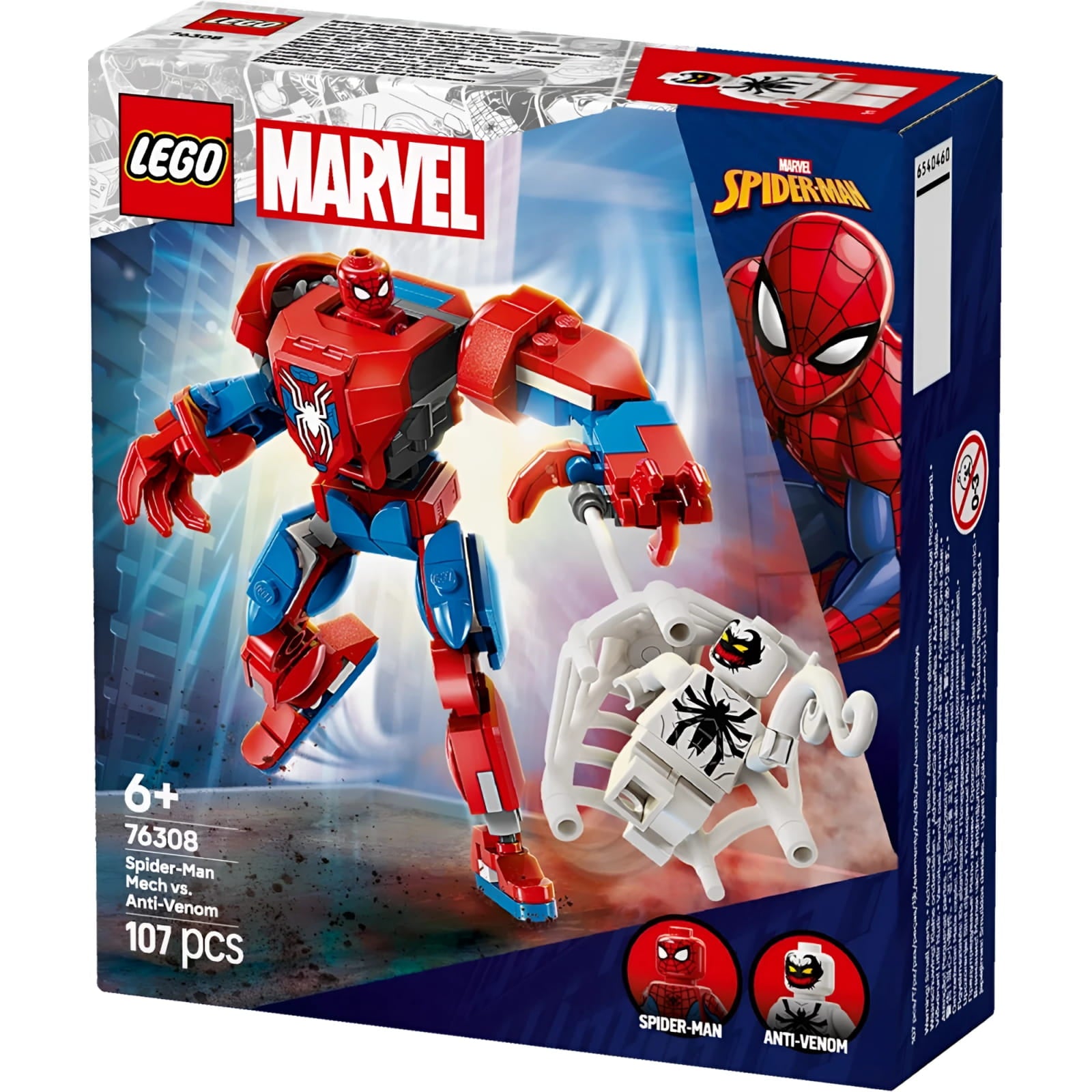 Juego de construcción ’Armadura robótica Spiderman Vs El Anti-Venom’ Lego Marvel 76308 - Juguete
