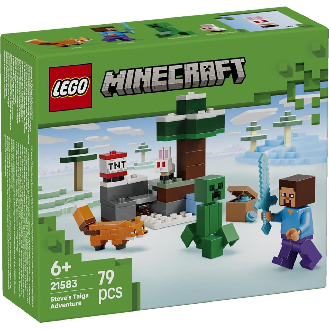 Juego de construcción La aventura Steve en Taiga Lego Minecraft 21583 - Juguete