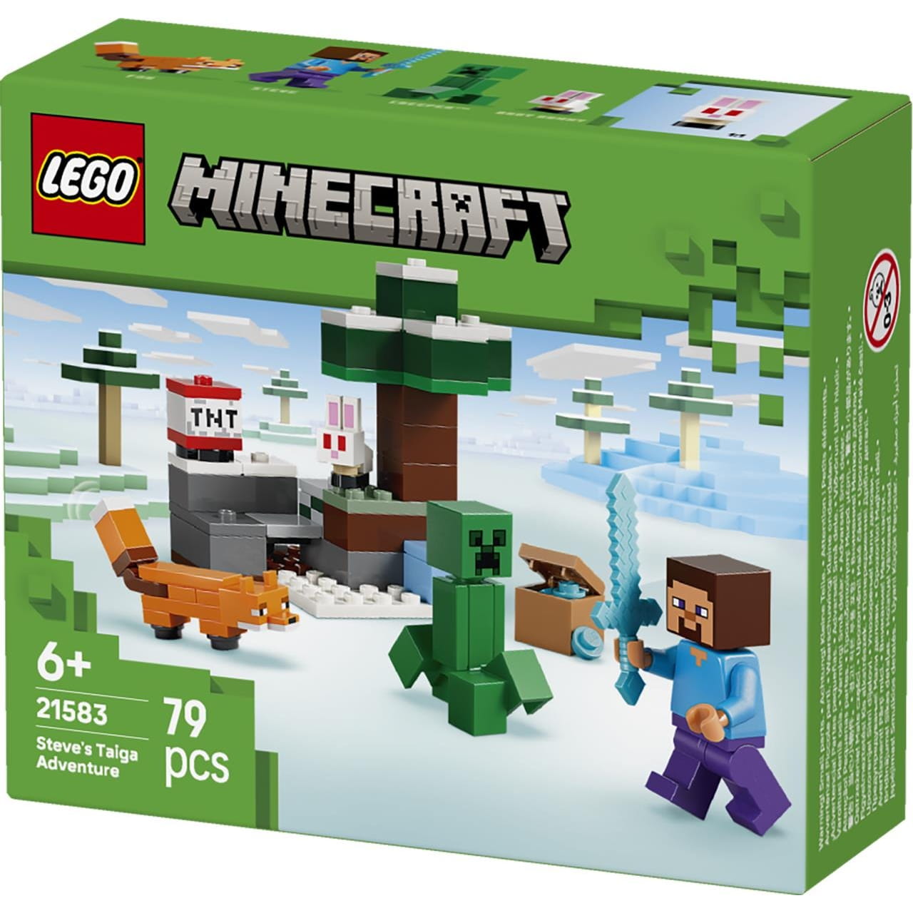 Juego de construcción La aventura Steve en Taiga Lego Minecraft 21583 - Juguete