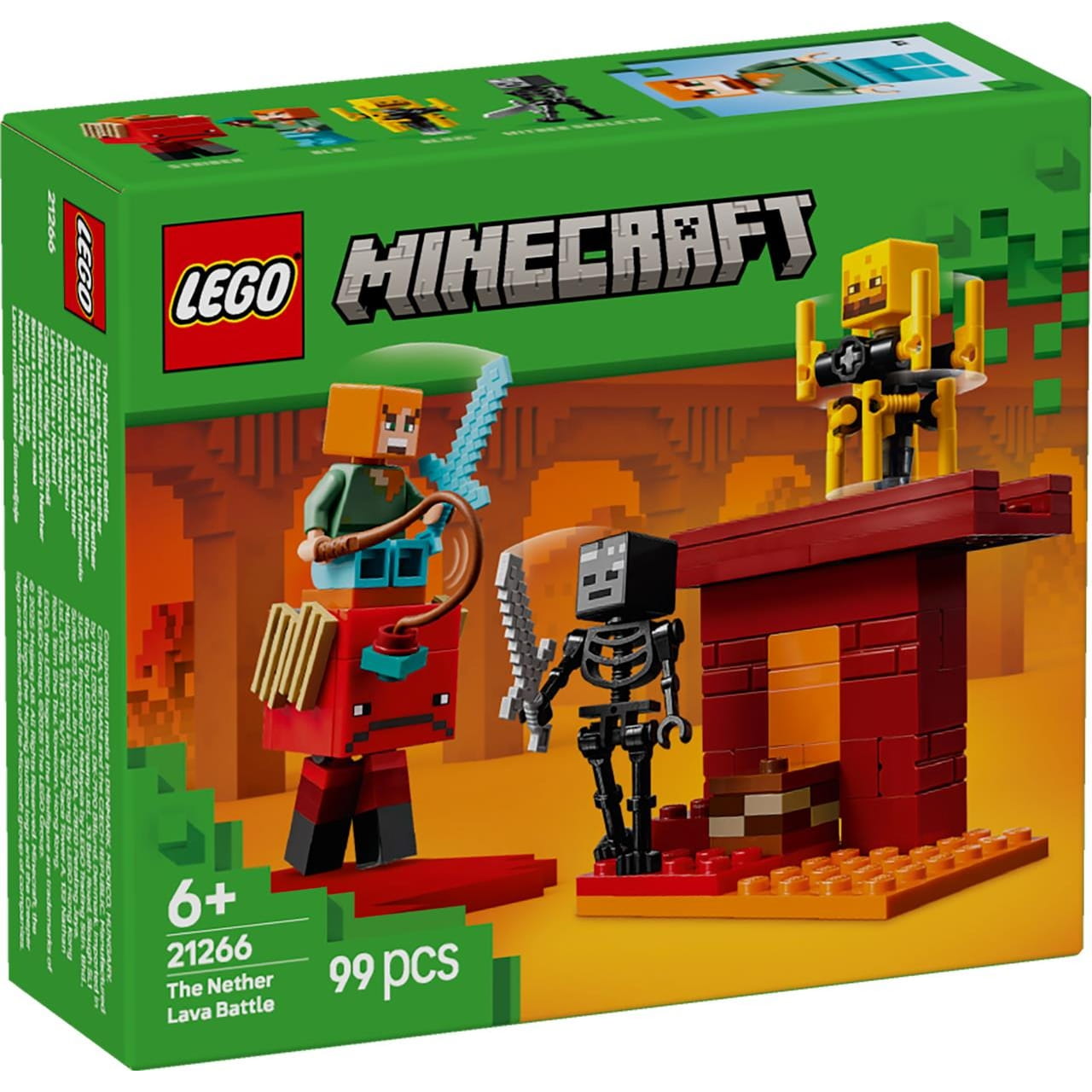 Juego de construcción La batalla lava del inframundo Lego Minecraft 21266 - Juguete