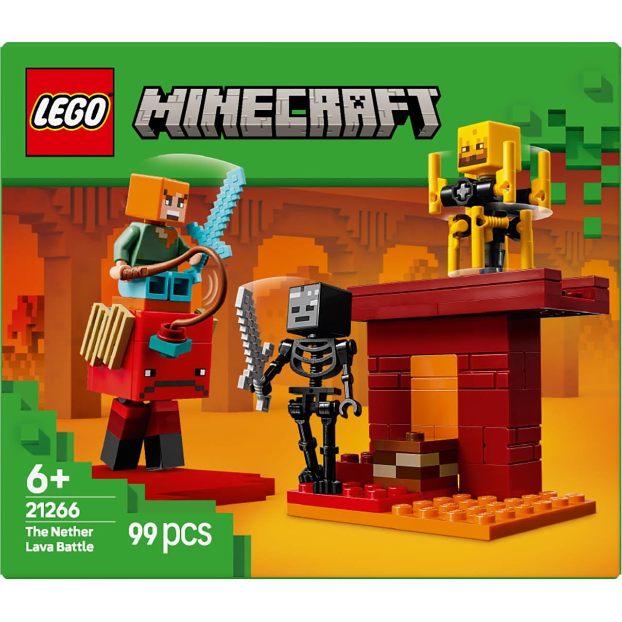 Juego de construcción La batalla lava del inframundo Lego Minecraft 21266 - Juguete