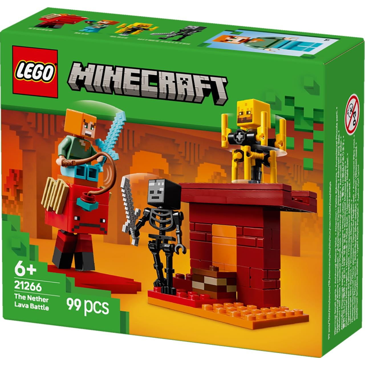 Juego de construcción La batalla lava del inframundo Lego Minecraft 21266 - Juguete