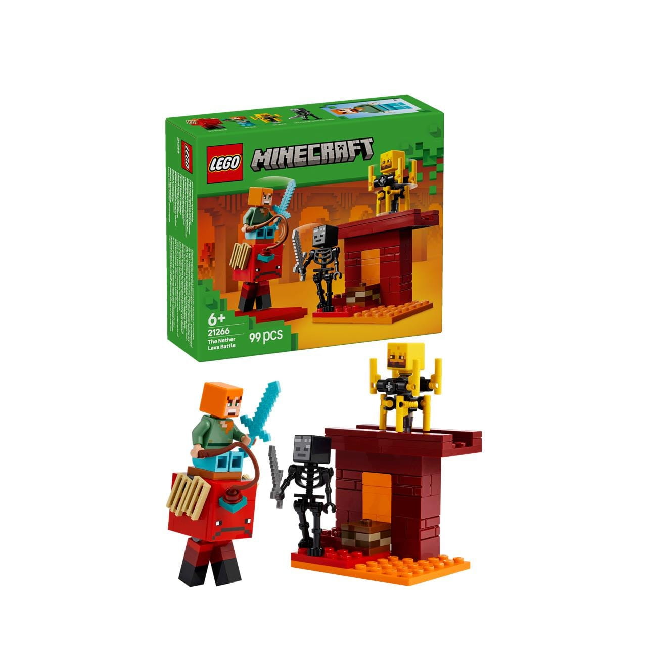 Juego de construcción La batalla lava del inframundo Lego Minecraft 21266 - Juguete