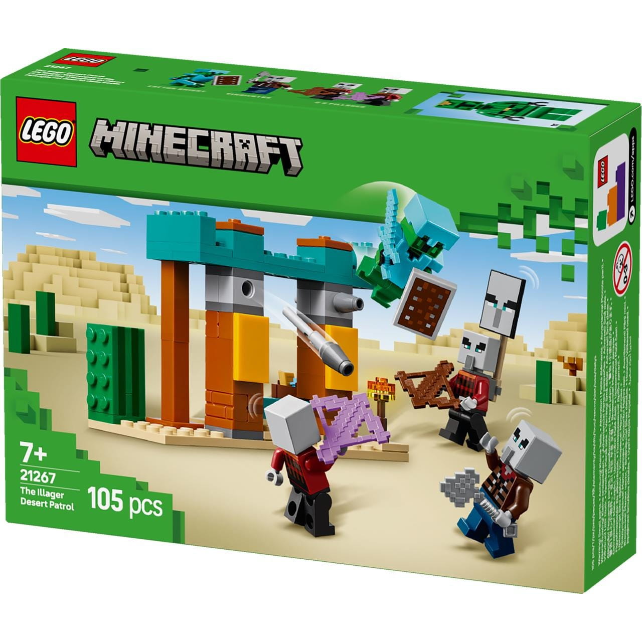 Juego de construcción ’La patrulla del desierto los maldeanos’ Lego Minecraft 21267 - Juguete