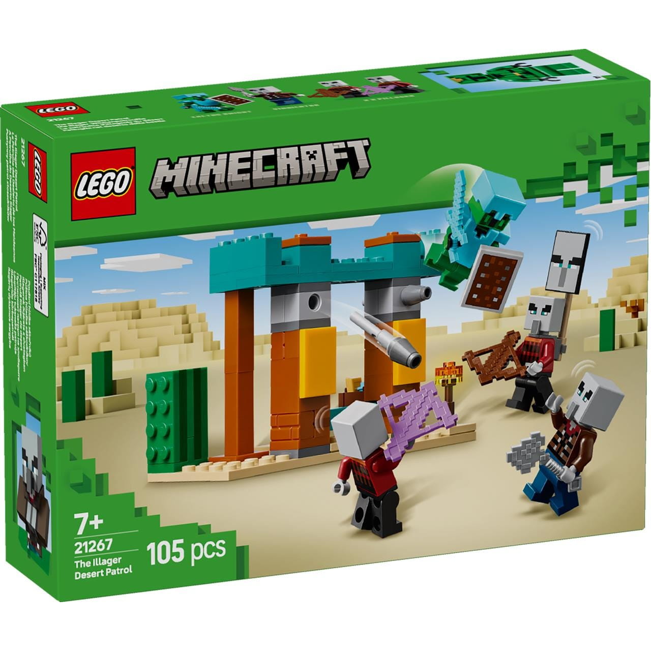 Juego de construcción ’La patrulla del desierto los maldeanos’ Lego Minecraft 21267 - Juguete