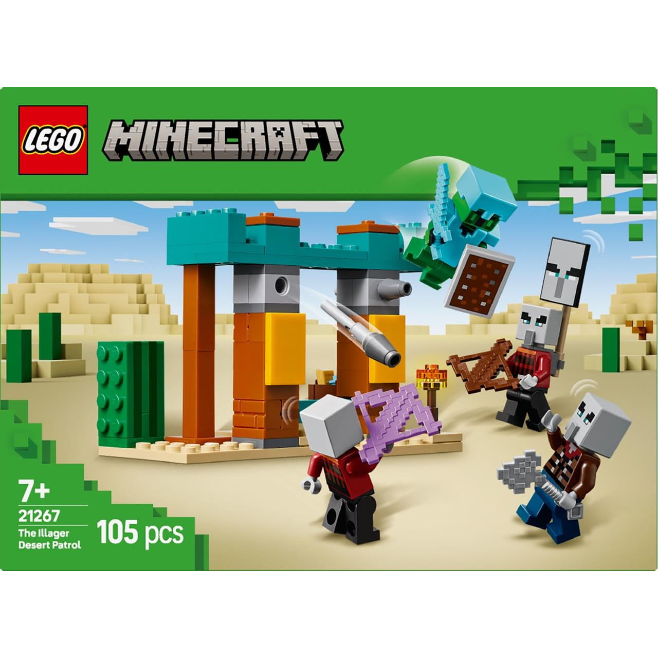 Juego de construcción ’La patrulla del desierto los maldeanos’ Lego Minecraft 21267 - Juguete