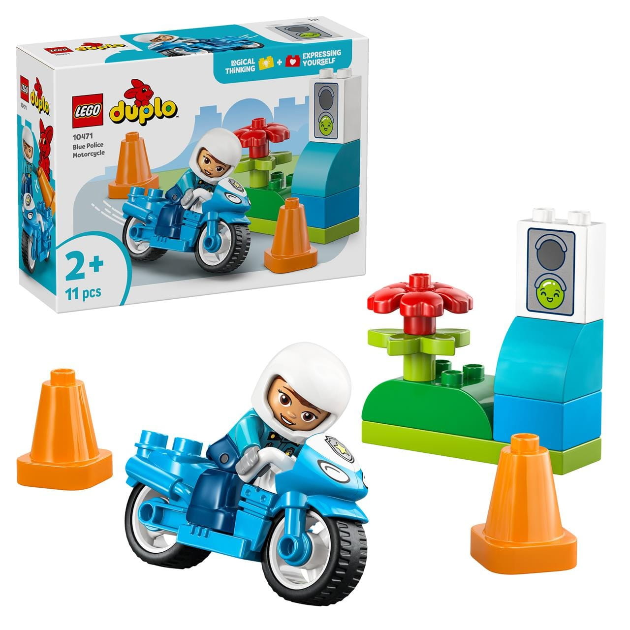 Juego de construcción Moto policía Lego Duplo 10471 - Juguete
