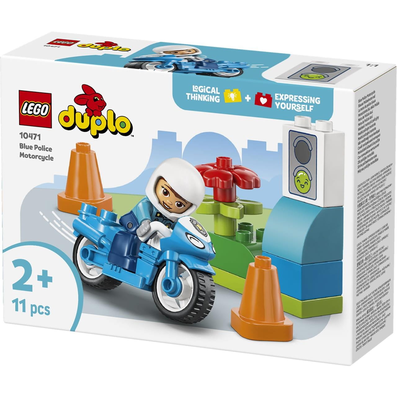 Juego de construcción Moto policía Lego Duplo 10471 - Juguete