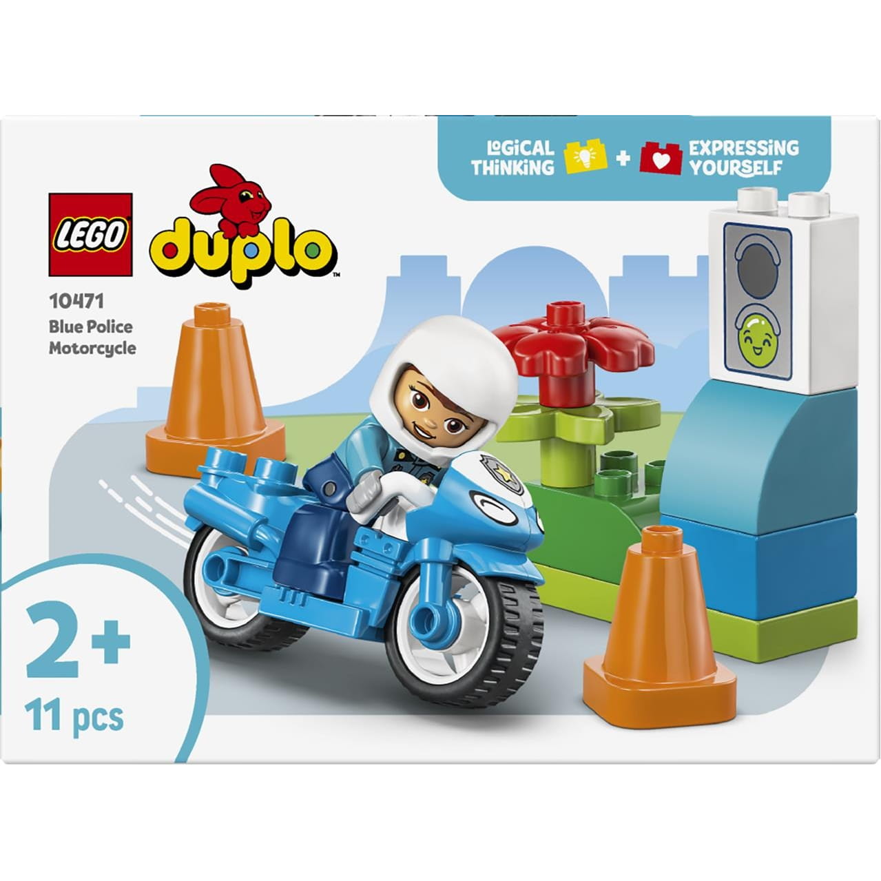Juego de construcción Moto policía Lego Duplo 10471 - Juguete