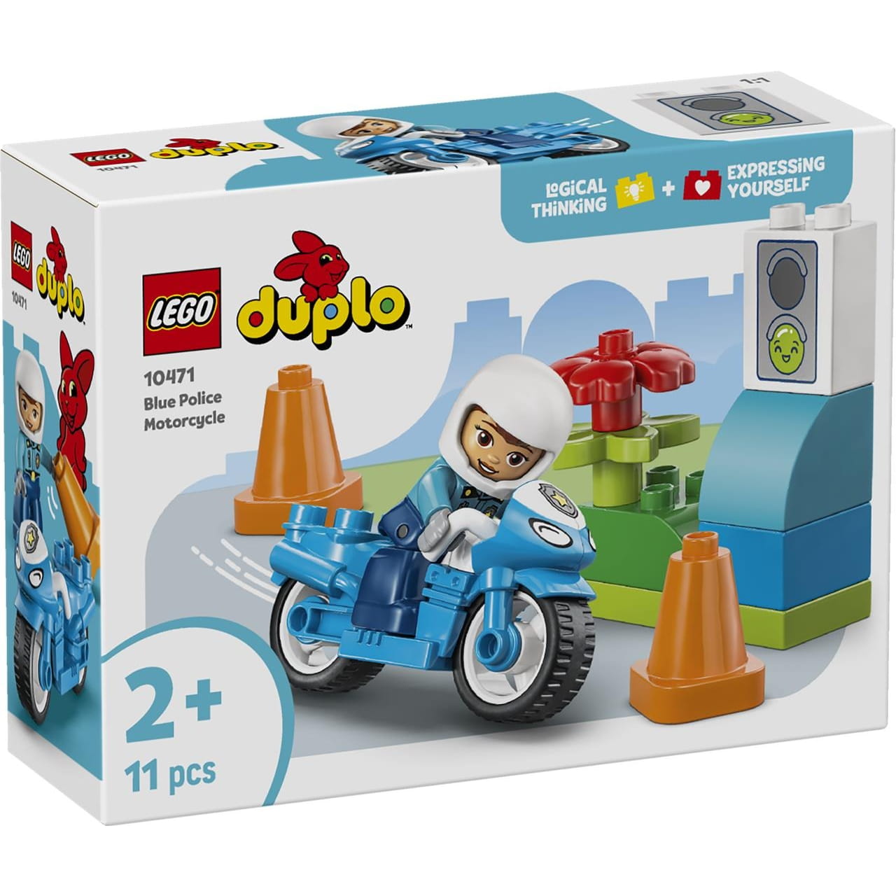 Juego de construcción Moto policía Lego Duplo 10471 - Juguete