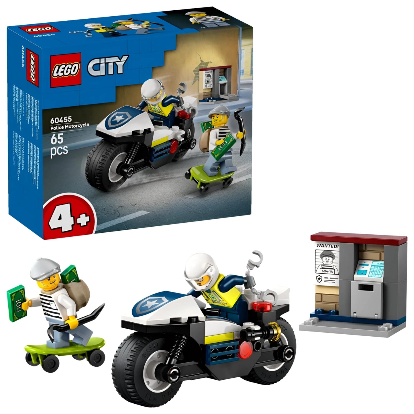 Juego de construcción Persecución en moto policía Lego City 60455 - Juguete