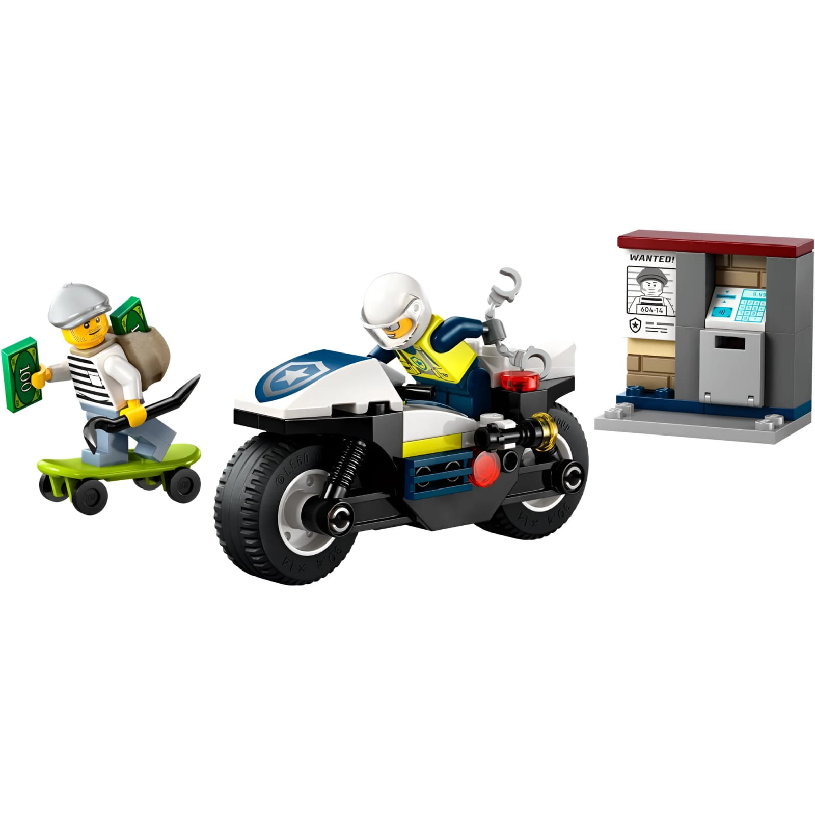 Juego de construcción Persecución en moto policía Lego City 60455 - Juguete