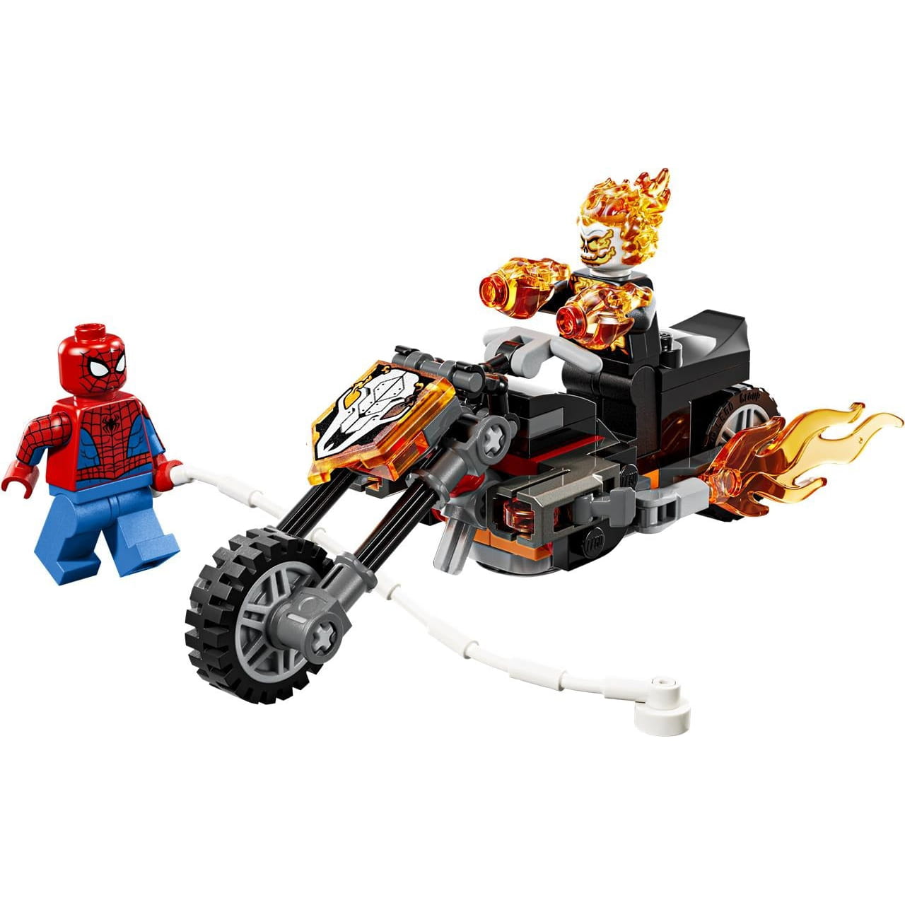 Juego de construcción Spiderman Vs Moto del motorista Fantasma Lego Marvel 76335 - Juguete