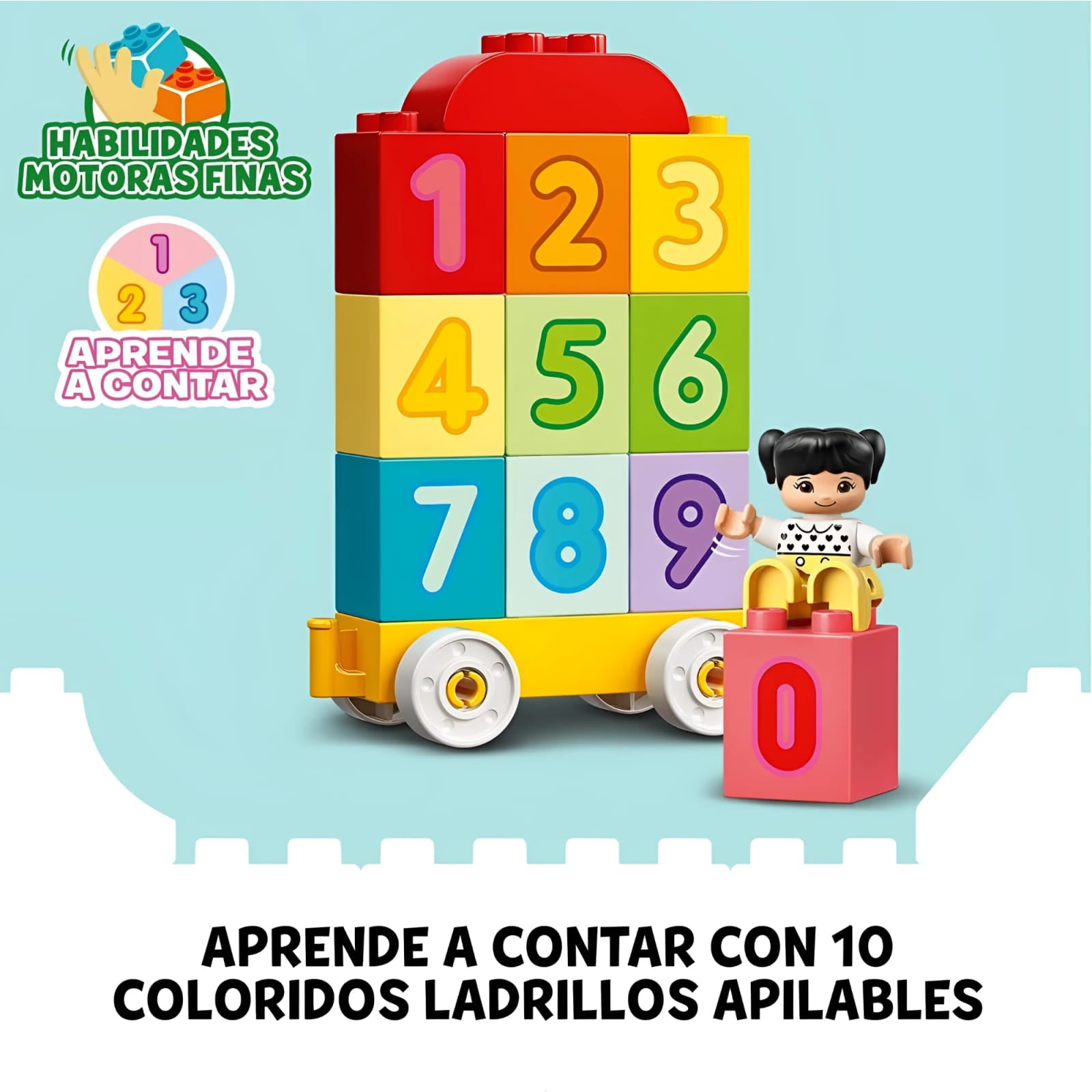 Juego de construcción tren los números Lego Duplo 10954 - Juguete
