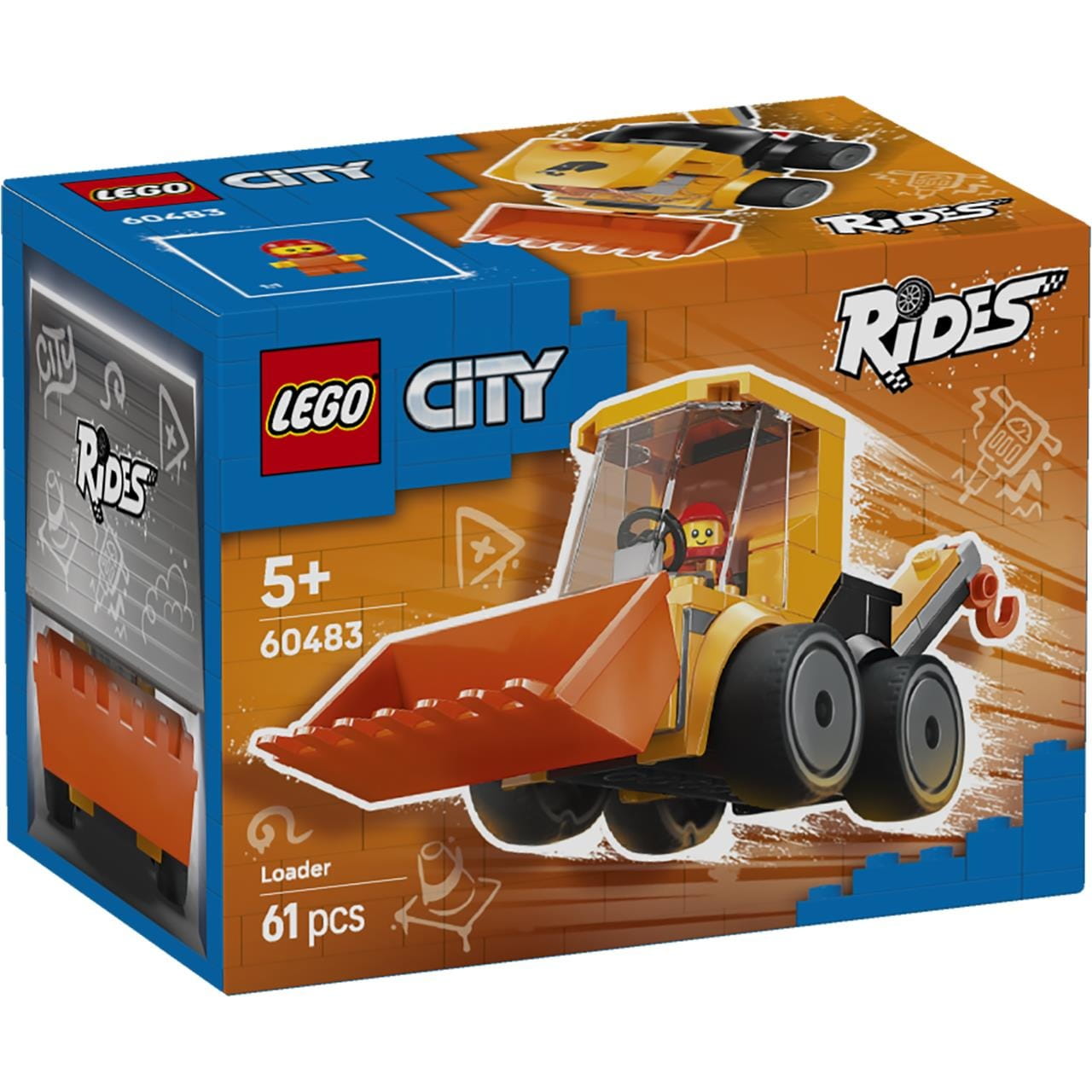Juego de construcción Vehículos cargadora obra Lego City 60483 - Juguete