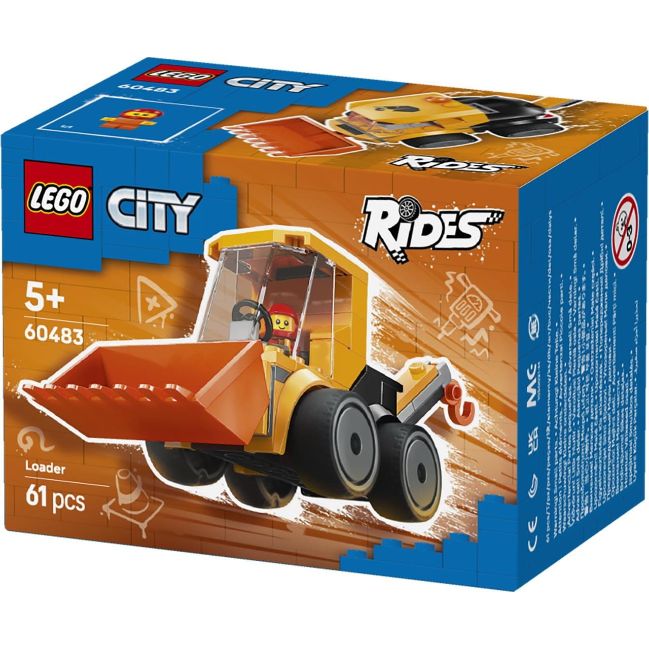 Juego de construcción Vehículos cargadora obra Lego City 60483 - Juguete