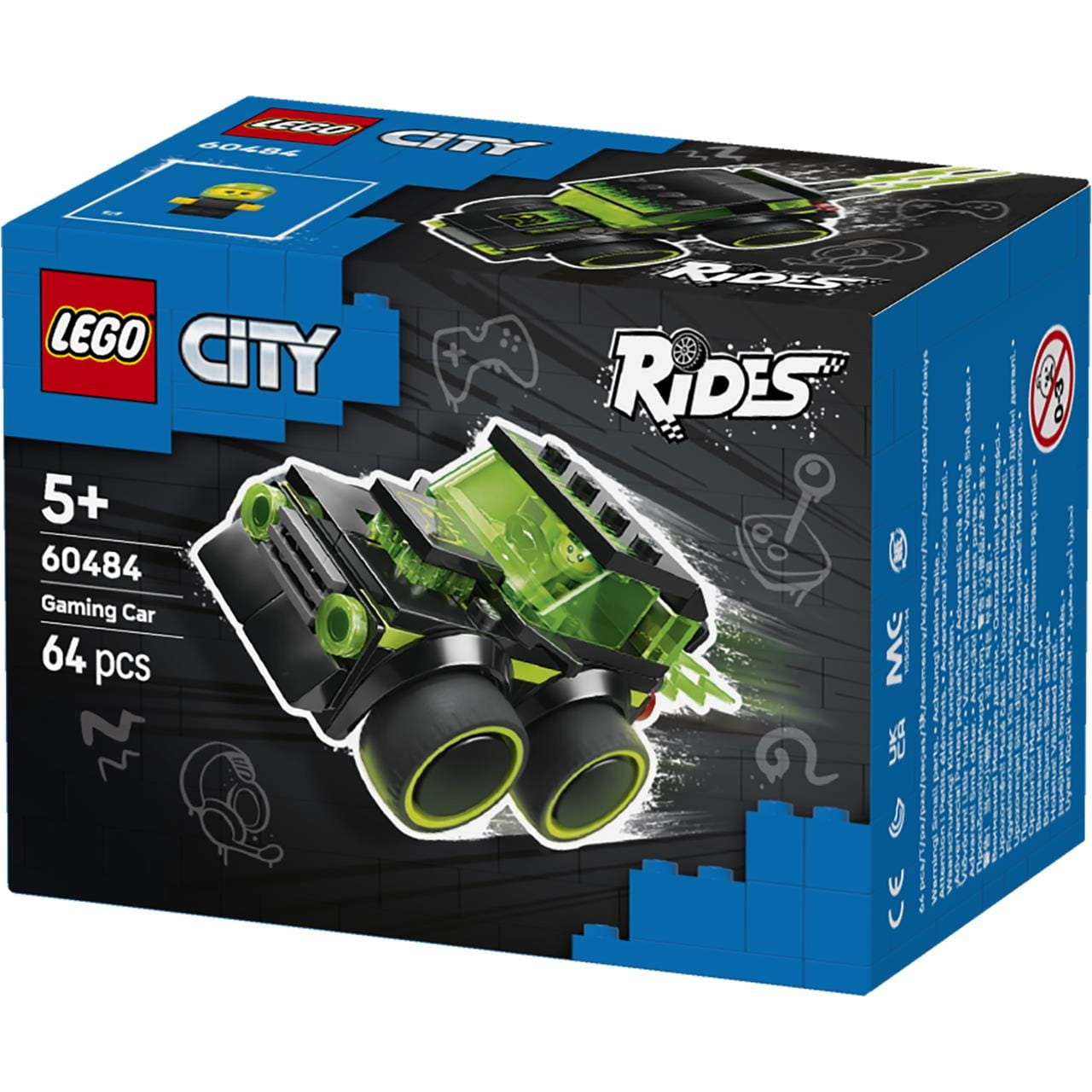 Juego de construcción Vehículos coche carreras videojuego Lego City 60484 - Juguete
