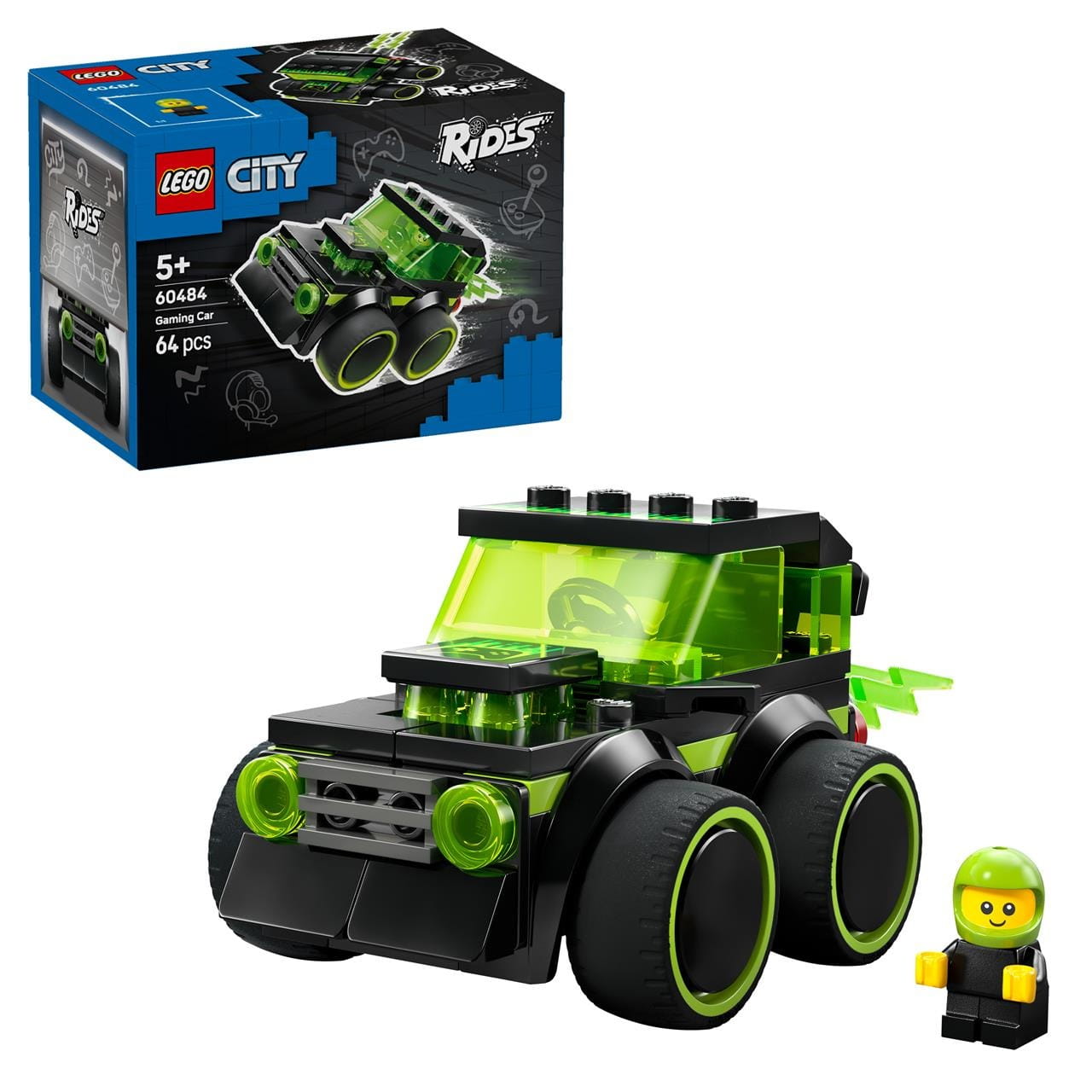 Juego de construcción Vehículos coche carreras videojuego Lego City 60484 - Juguete
