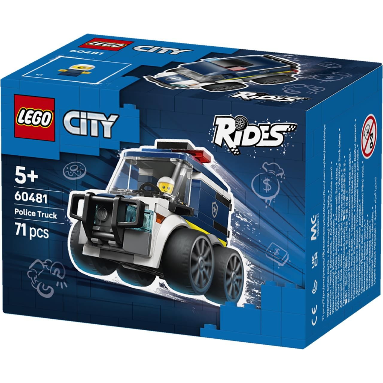 Juego de construcción Vehículos furgoneta policía Lego City 60481 - Juguete