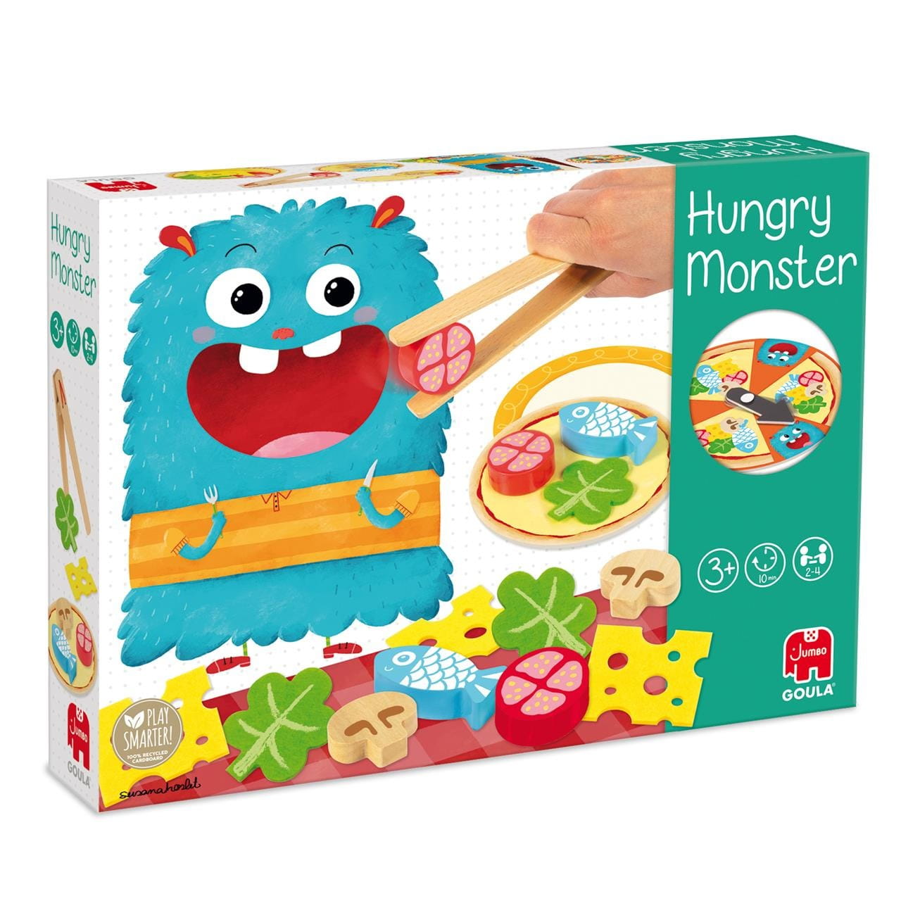 Juego de destreza Hungry Monster madera ’Goula’ - Juguete