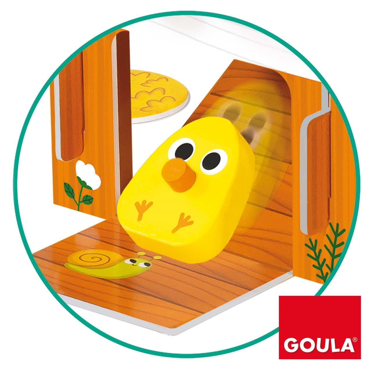 Juego habilidad ’Happy Chickens’ de madera Goula - Juguete