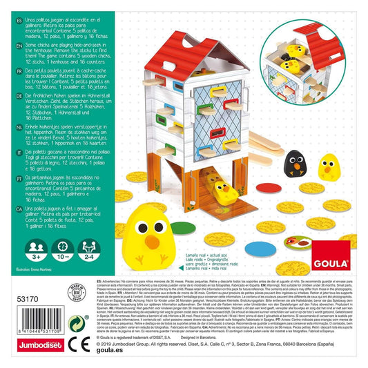 Juego habilidad ’Happy Chickens’ de madera Goula - Juguete