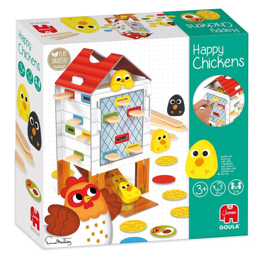 Juego habilidad ’Happy Chickens’ de madera Goula - Juguete