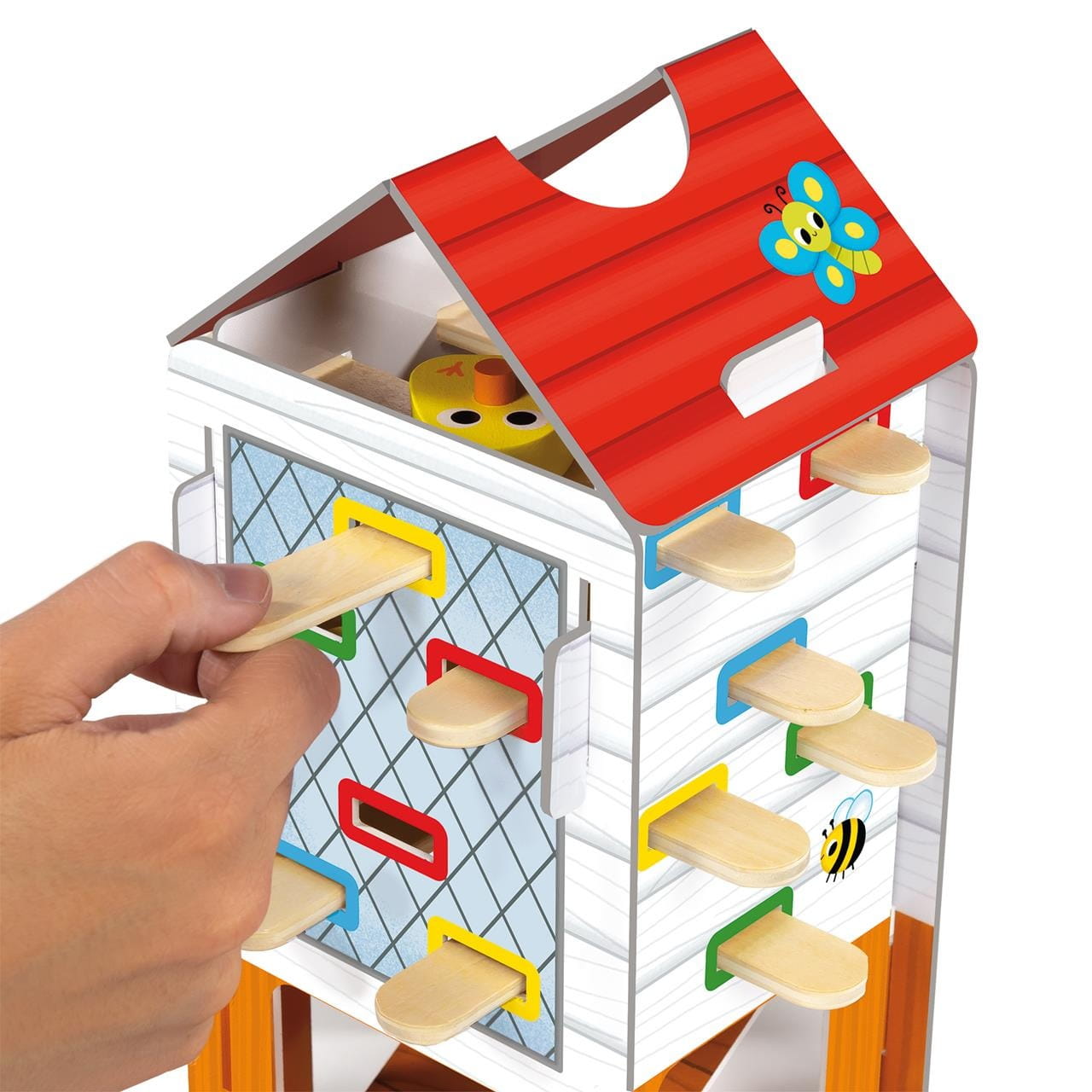 Juego habilidad ’Happy Chickens’ de madera Goula - Juguete