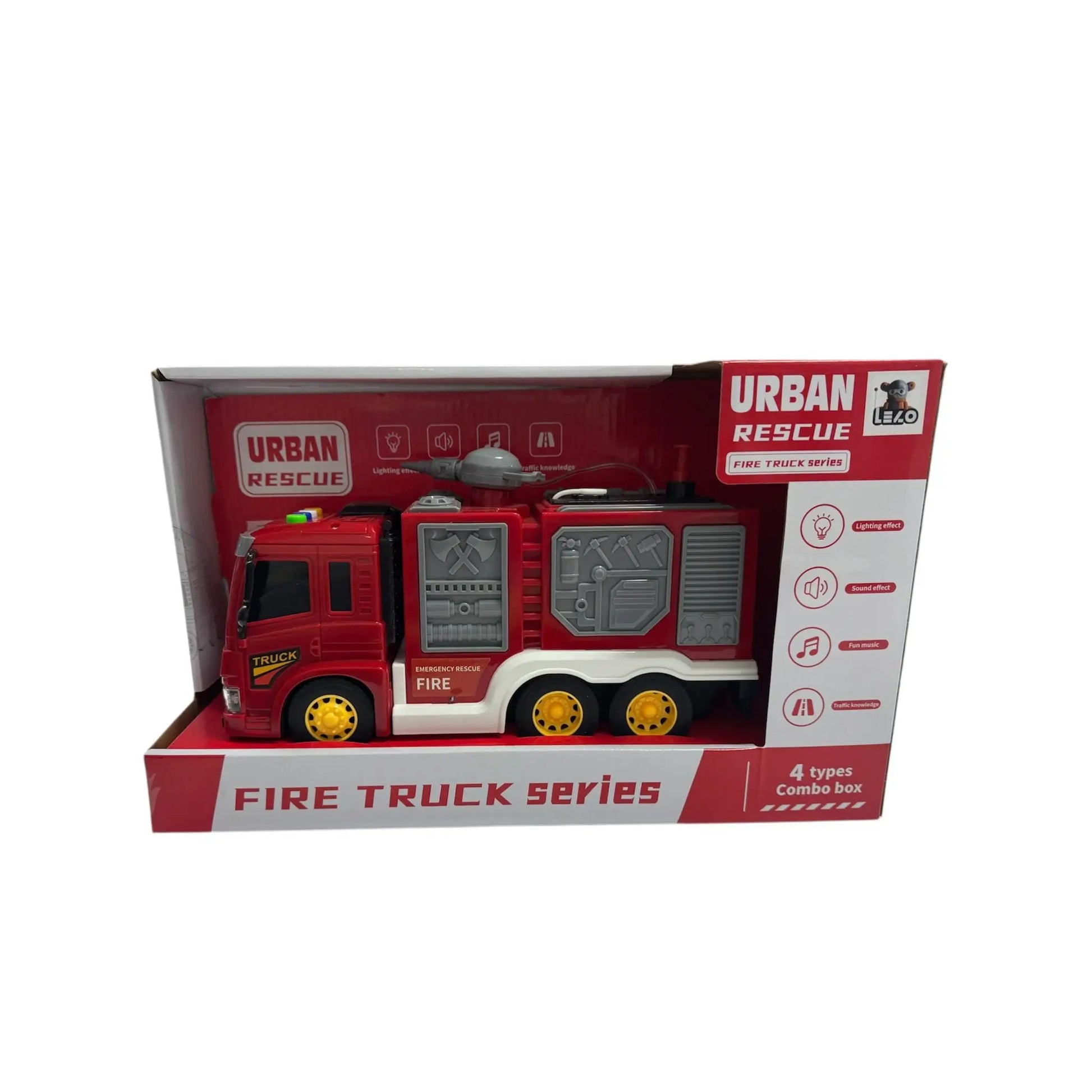 Juguete camión de bombero inercial- Regalo para Niños