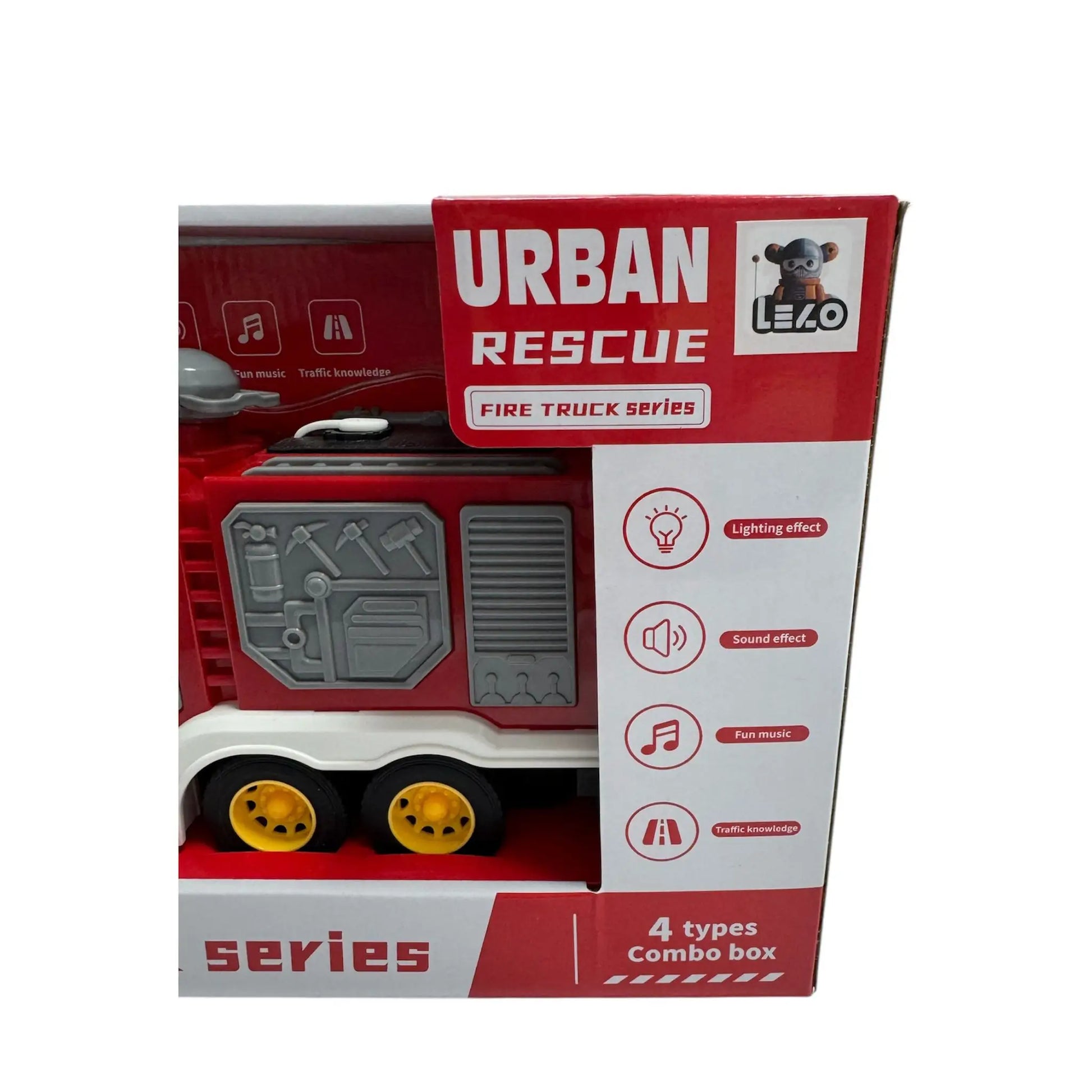 Juguete camión de bombero inercial- Regalo para Niños