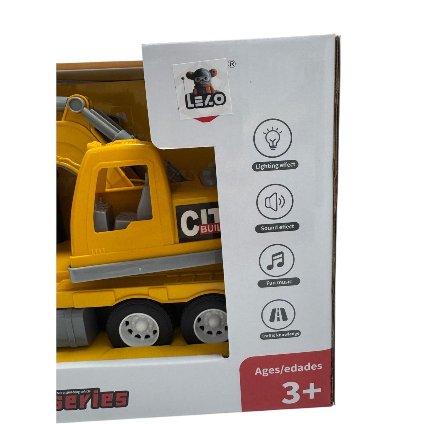 Juguete camión excavadora inercial- Regalo para Niños