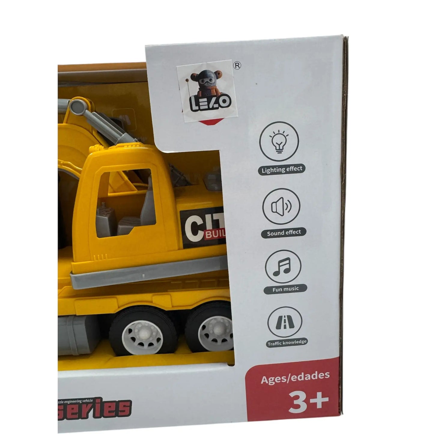 Juguete camión excavadora inercial- Regalo para Niños