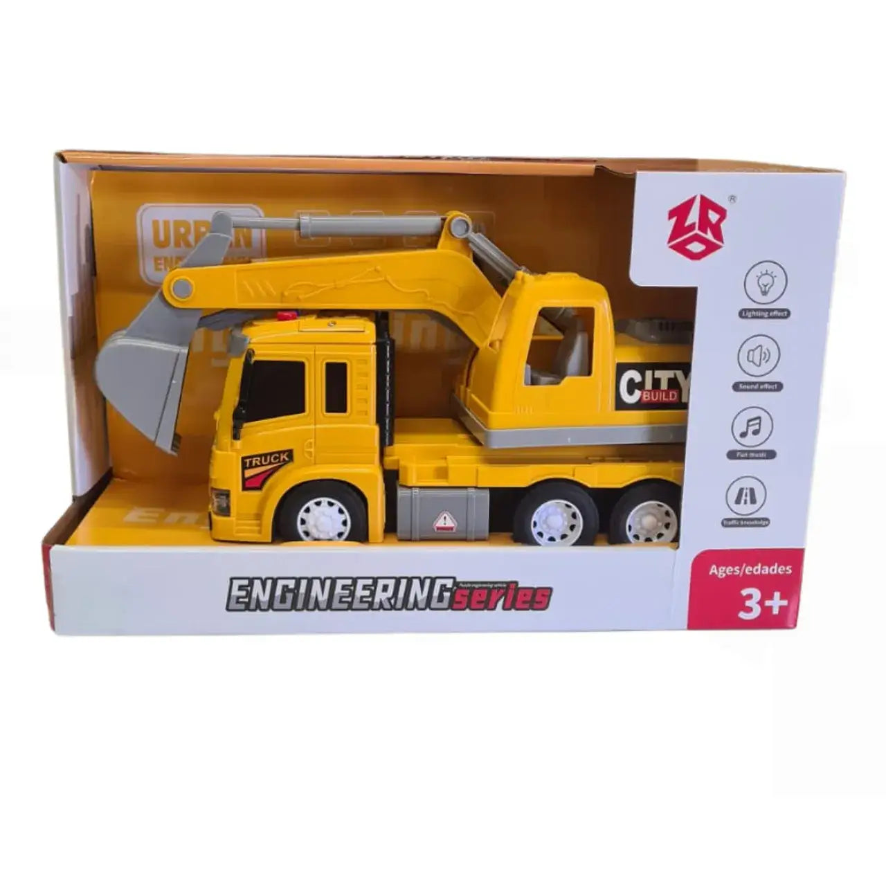 Juguete camión excavadora inercial- Regalo para Niños