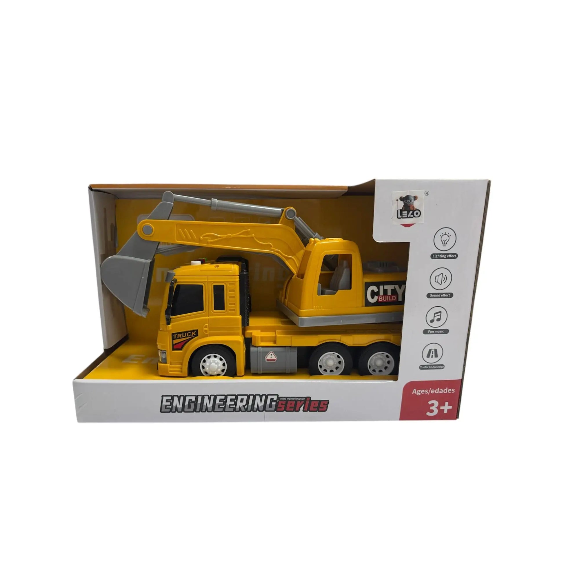 Juguete camión excavadora inercial- Regalo para Niños