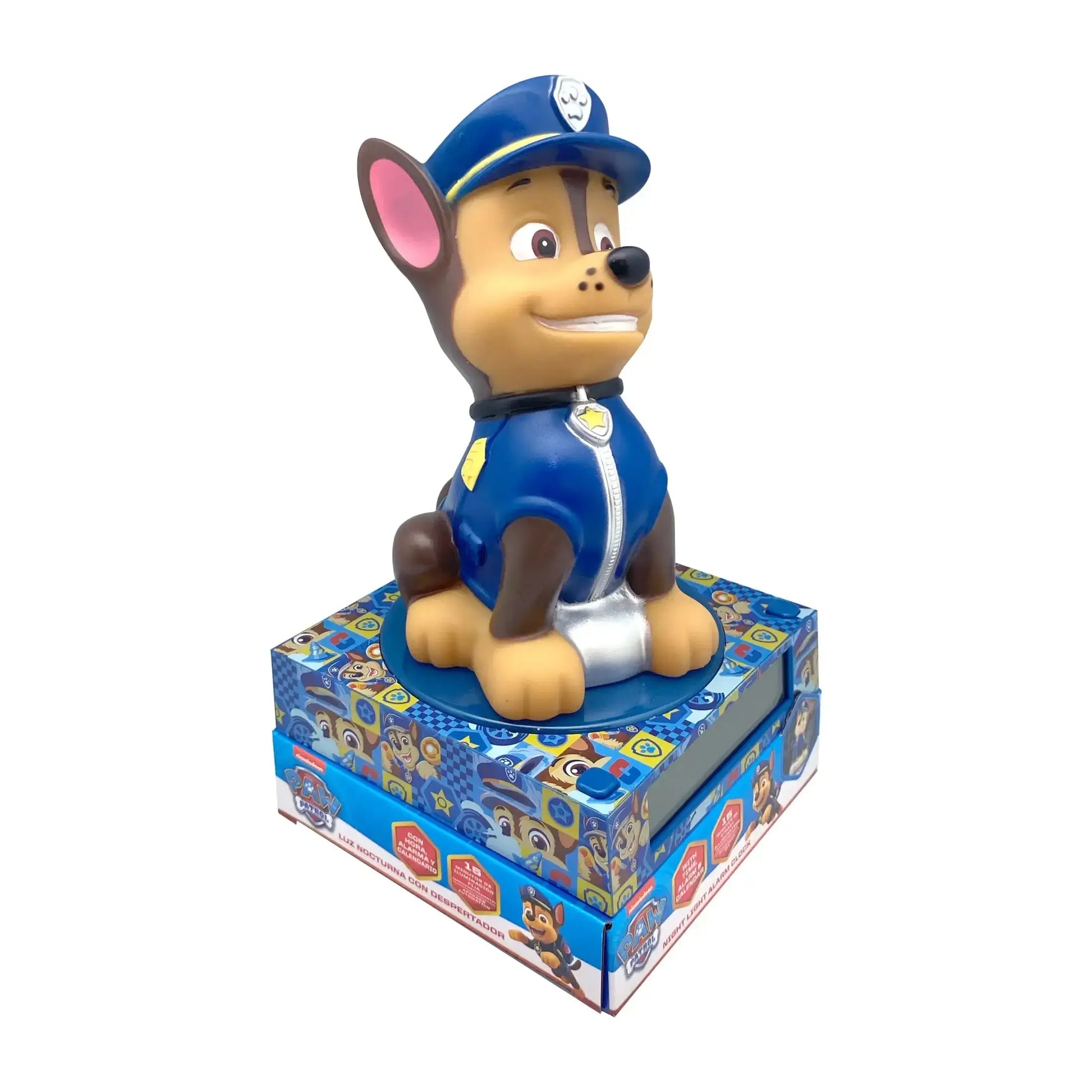 Lámpara infantil 3D con despertador PATRULLA CANINA 25cm