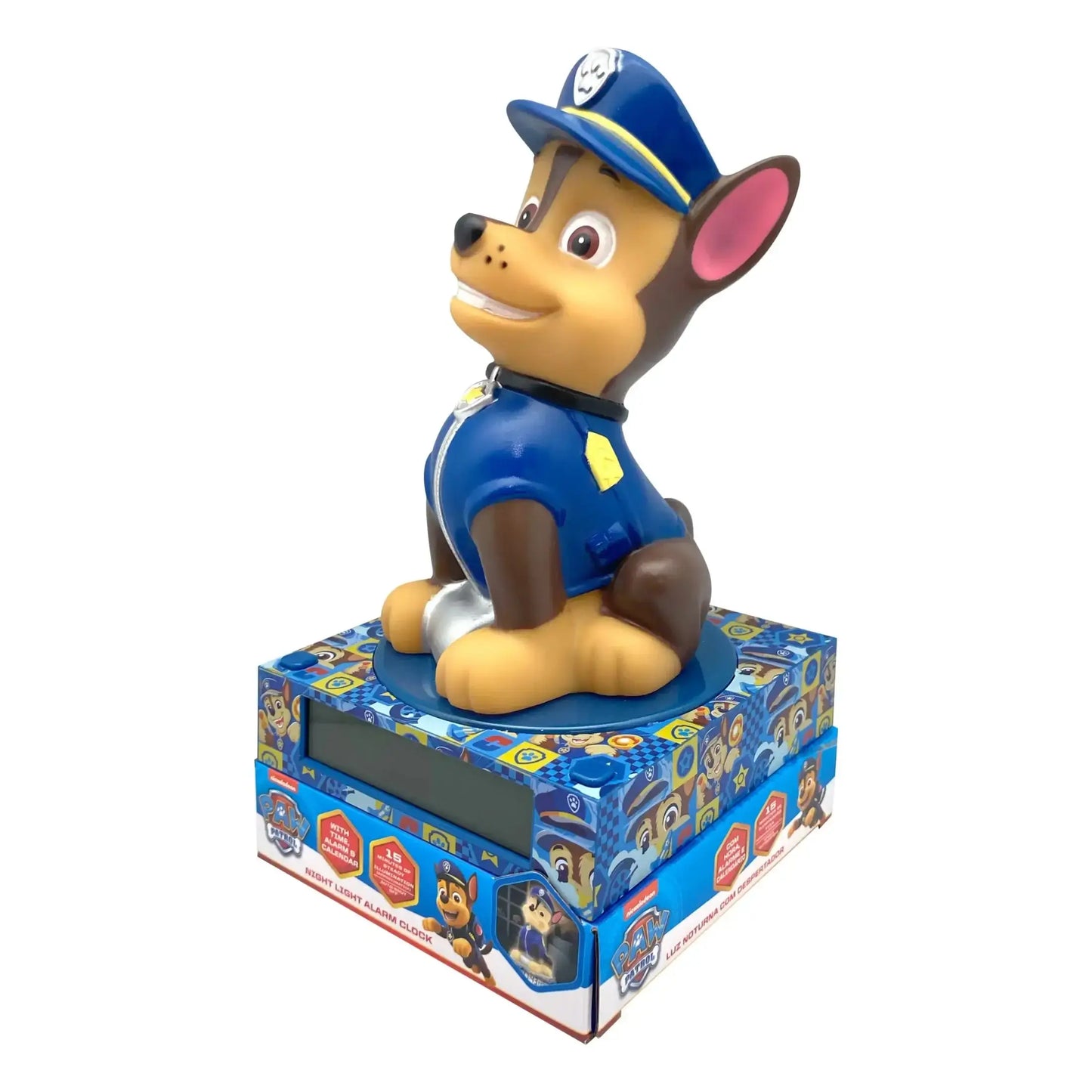 Lámpara infantil 3D con despertador PATRULLA CANINA 25cm