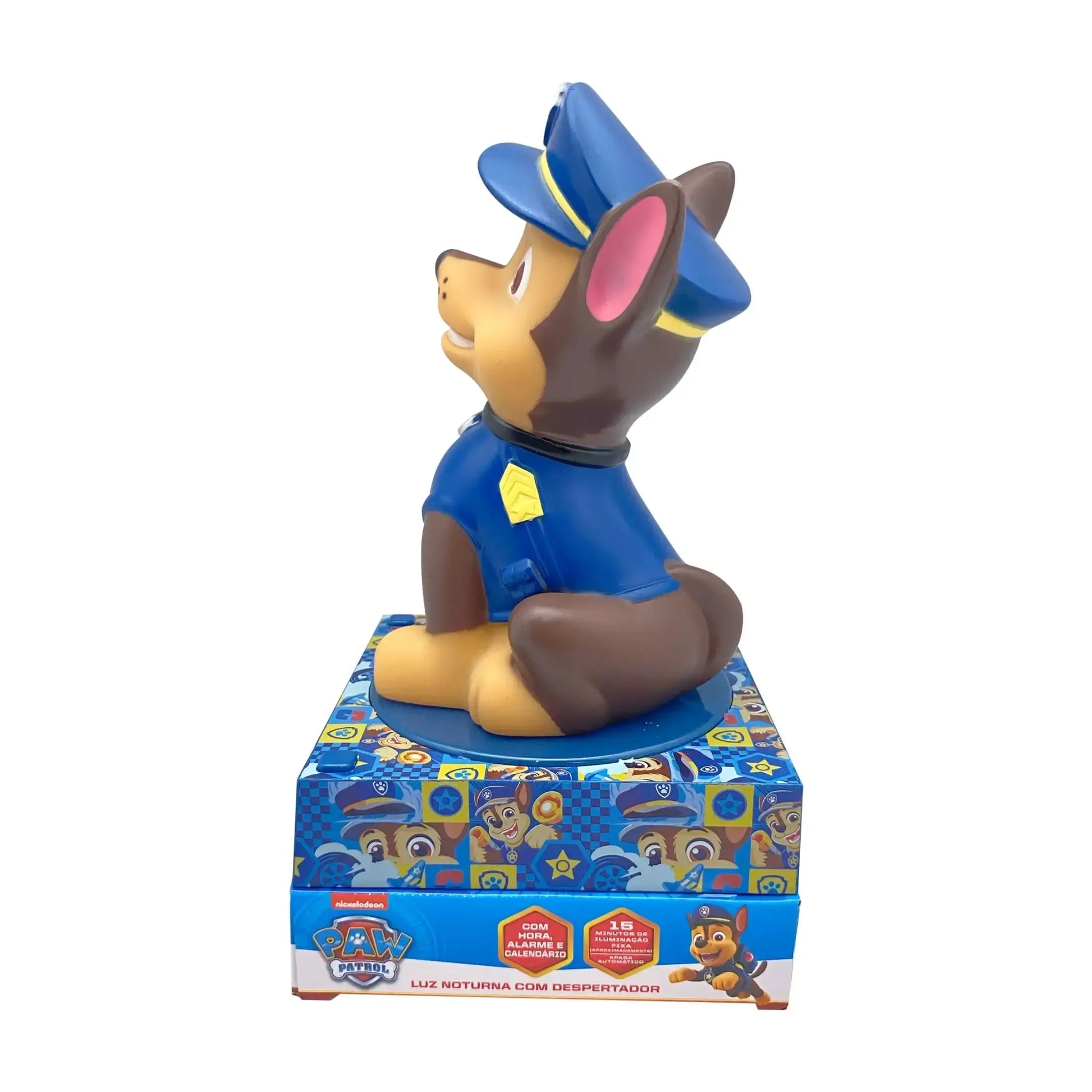 Lámpara infantil 3D con despertador PATRULLA CANINA 25cm