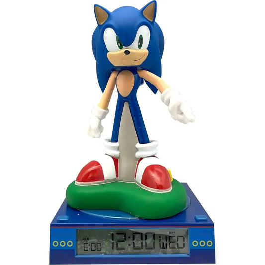 Lámpara infantil 3D con despertador SONIC 25cm