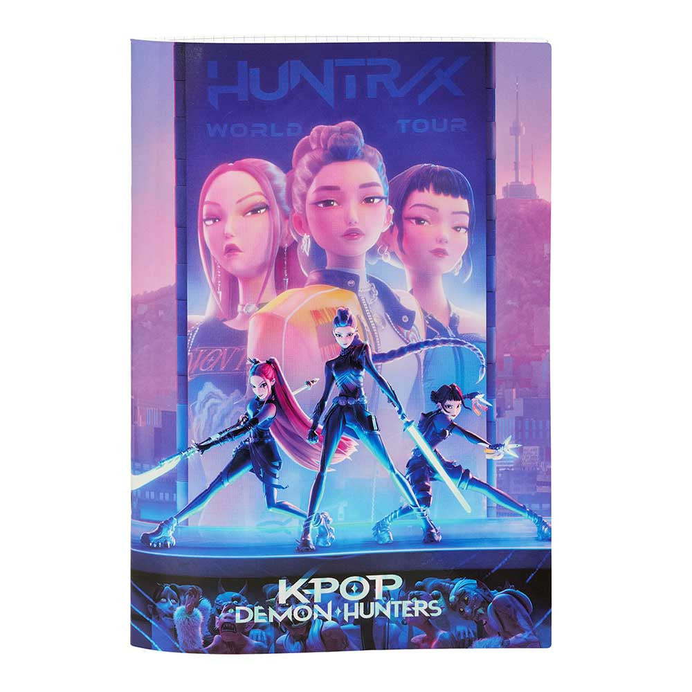 Libreta grapada A4 K-POP Demon Hunters - Huntrix 40 hojas - libreta