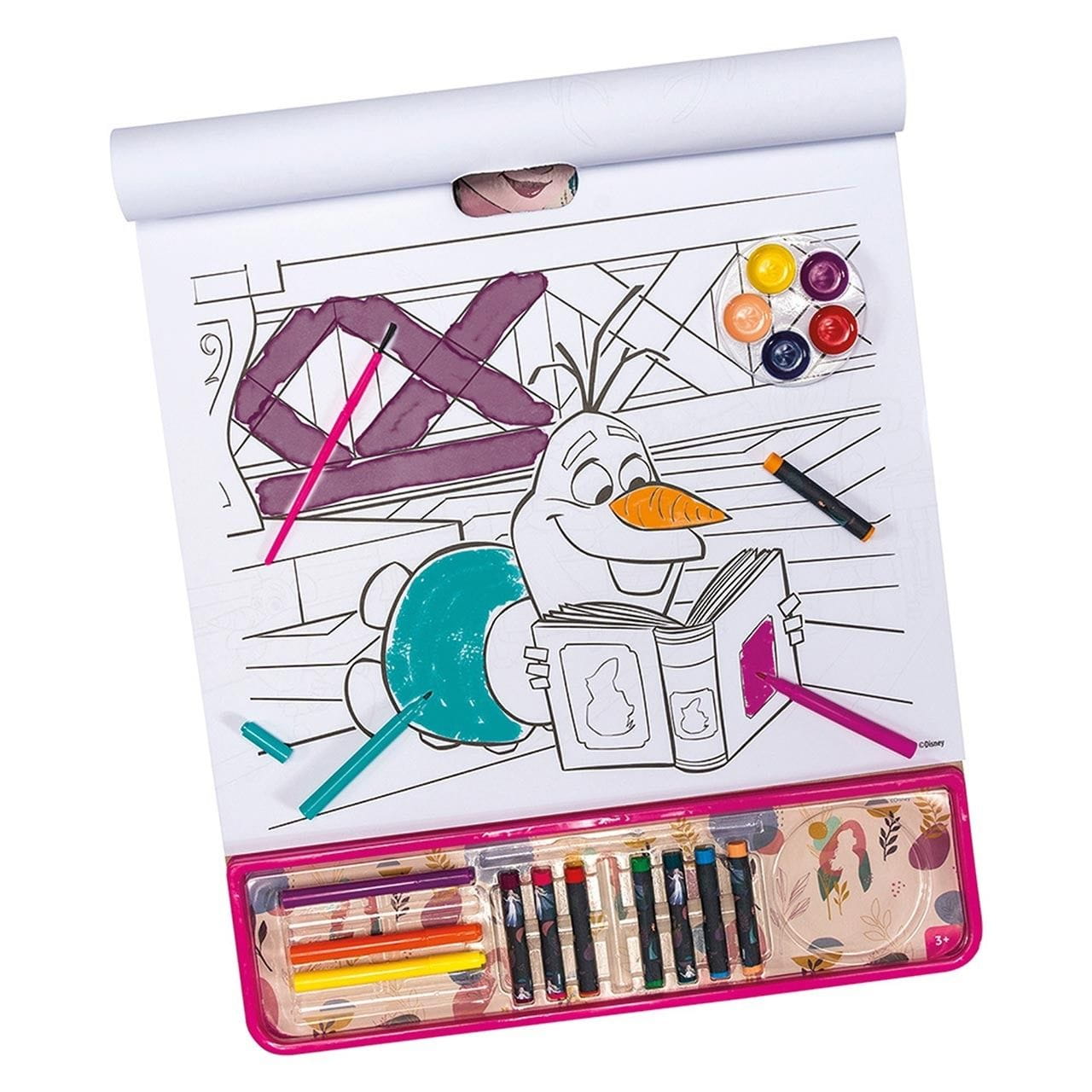 Libro de pegatinas para pintar Giga Block Frozen 5 en 1