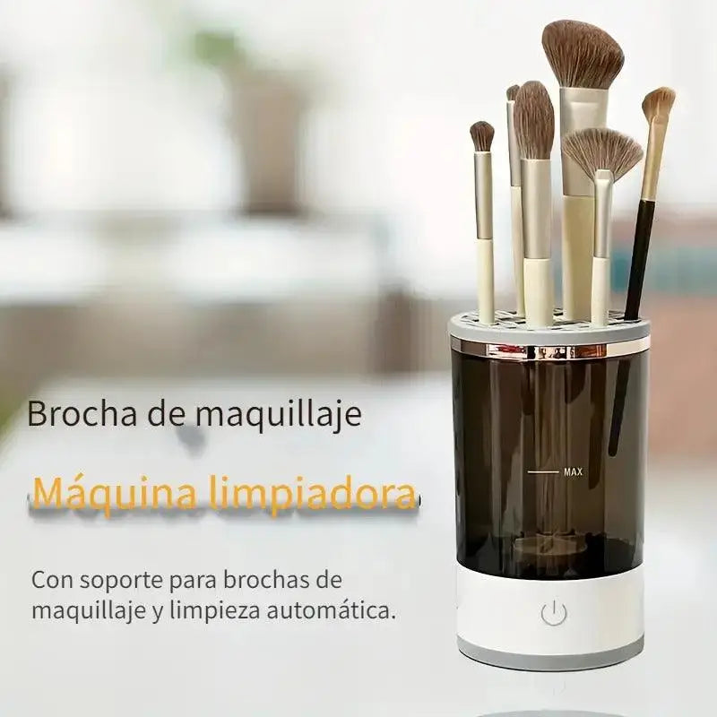 Limpiador de brochas maquillaje eléctrico con USB