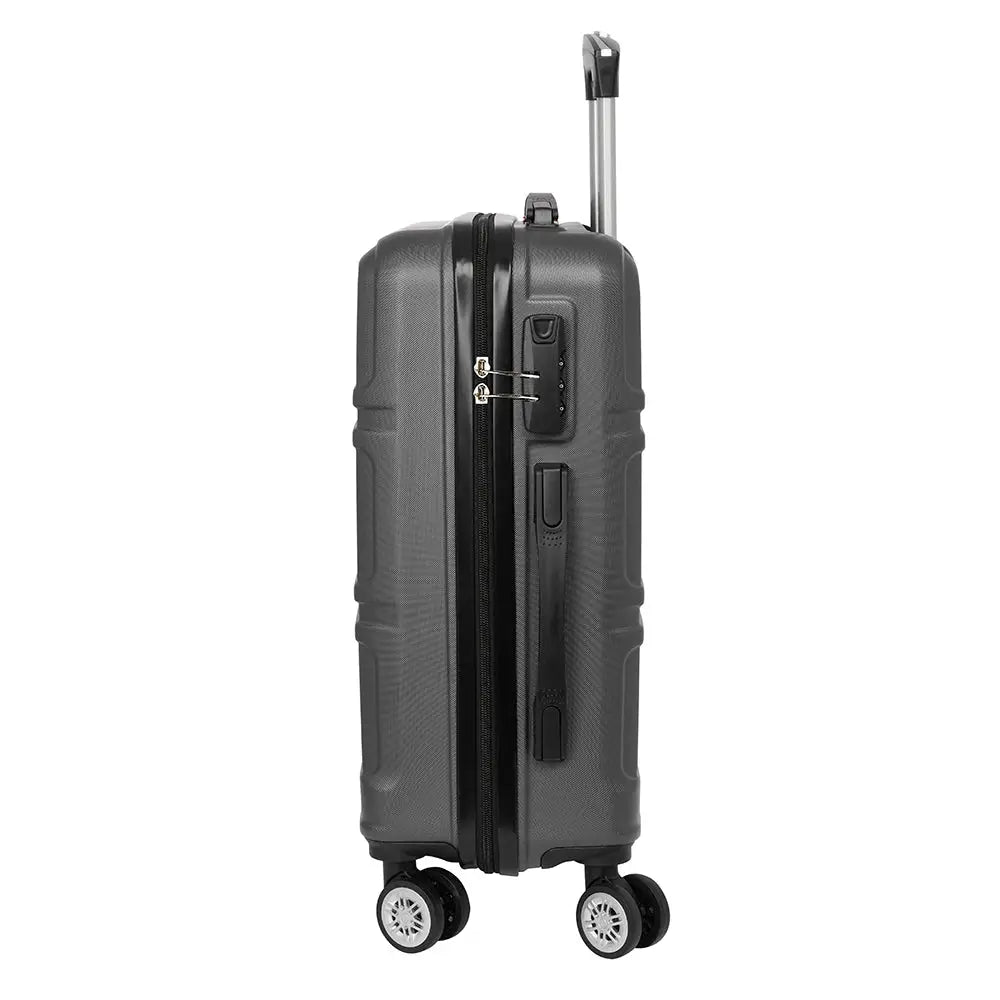 Maleta trolley de cabina gris oscuro 34,5x20x55cm - maleta