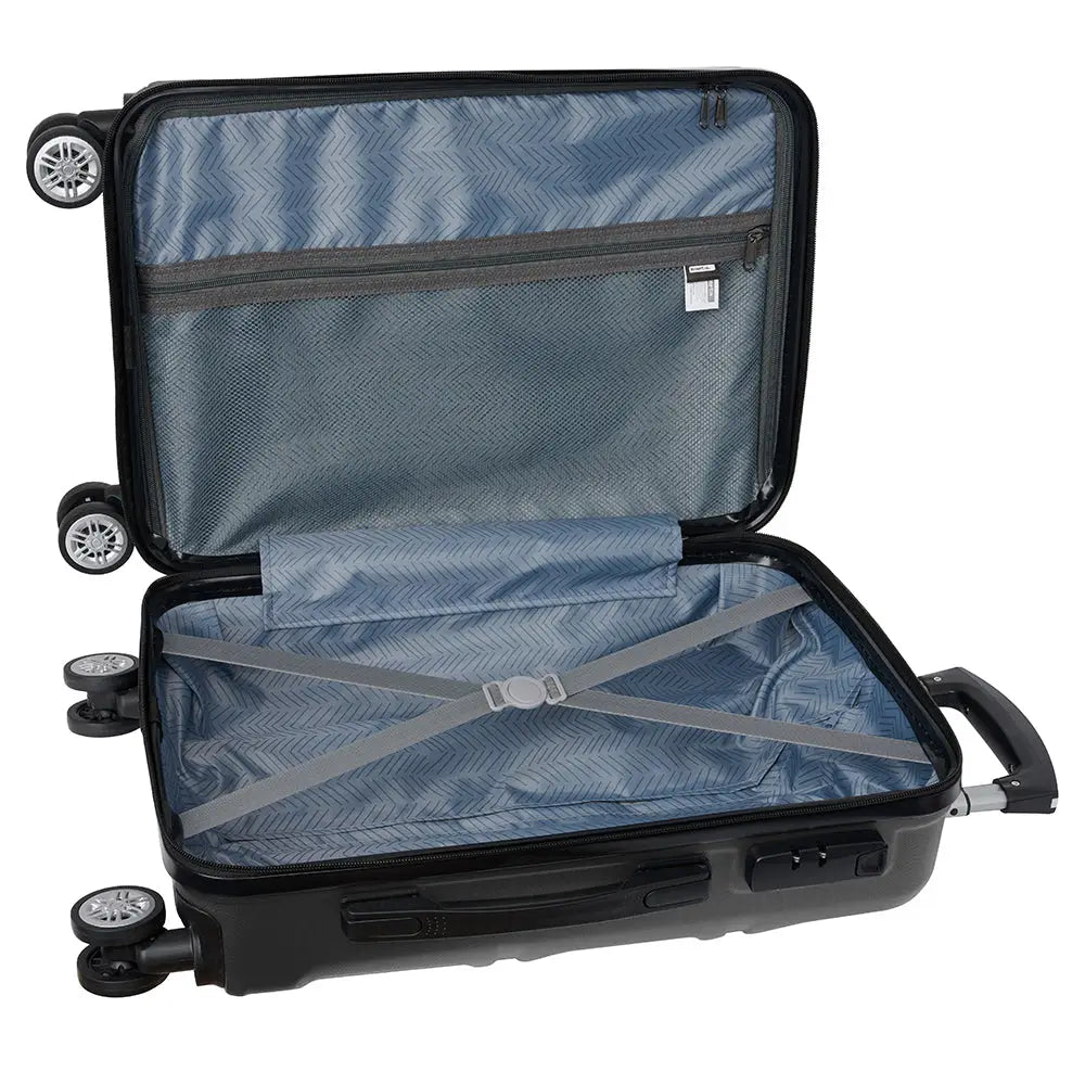 Maleta trolley de cabina gris oscuro 34,5x20x55cm - maleta