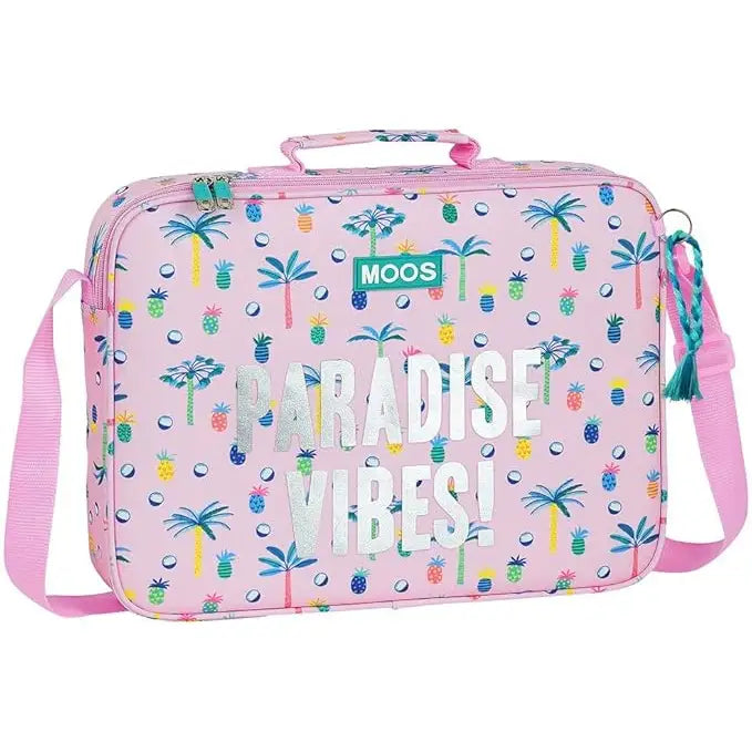 Maletín cartera extraescolares MOOS Paradise 38x28x6cm Mochila