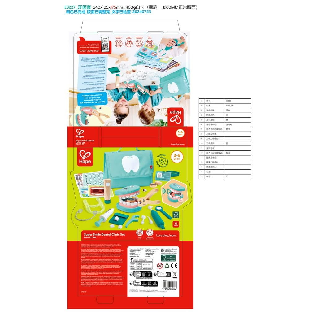 Maletín de dentista Playset 3-8 años - Juguete