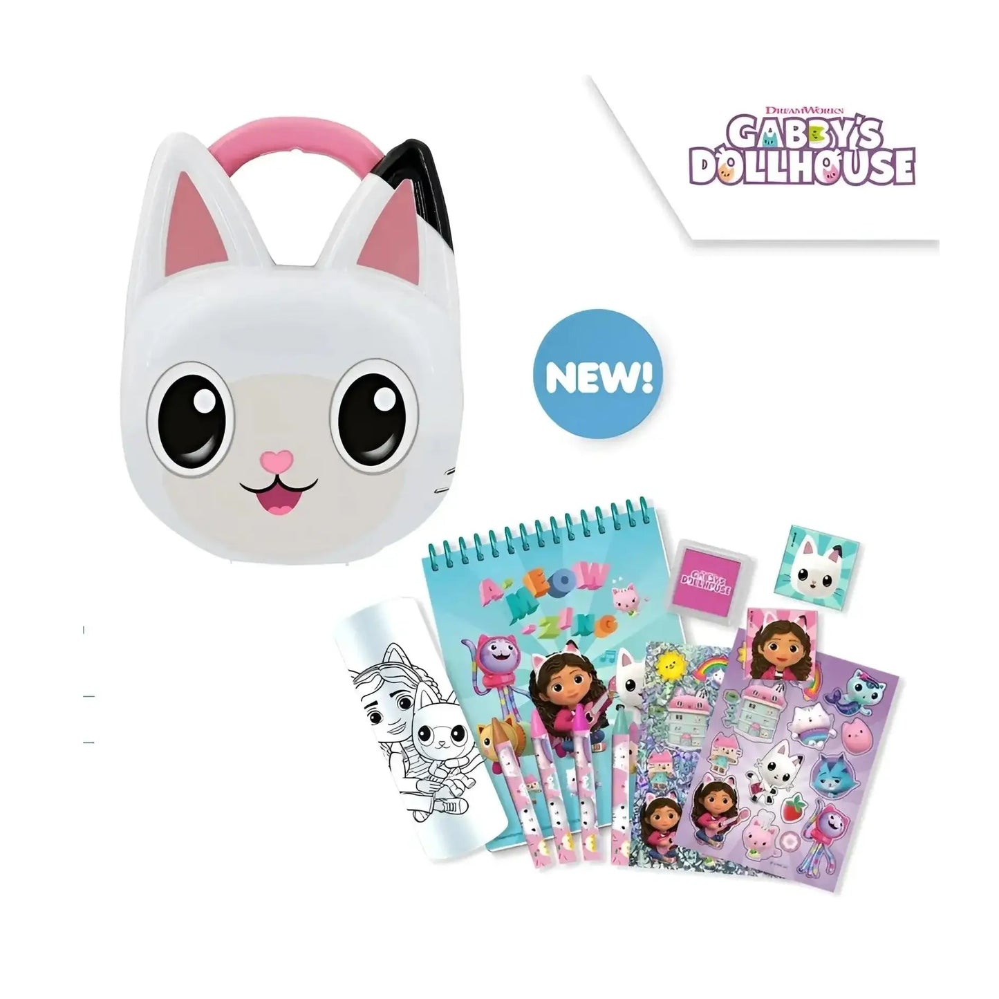 Maletín infantil 3D GABBY´S DOLLHOUSE con papelería - Material escolar