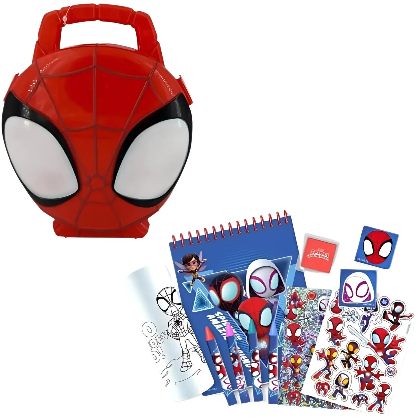 Maletín infantil 3D SPIDEY con papelería - Material escolar