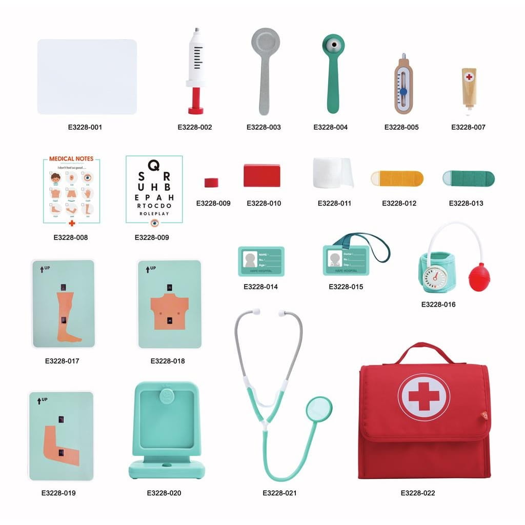 Maletín de médico doctor Playset 3-8 años Hape - Juguete