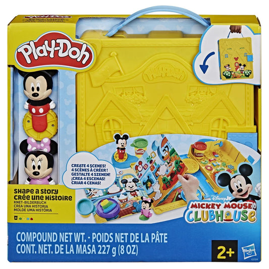Maletín Play Doh ’Crea una historia Disney Junior’ con accesorios y 4 botes - plastilina