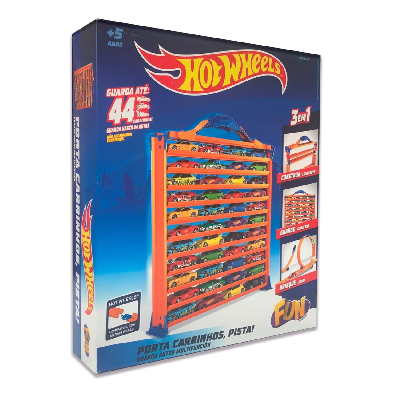 Maletín portacoches Hot Wheels 3 en 1 con rampas y loop